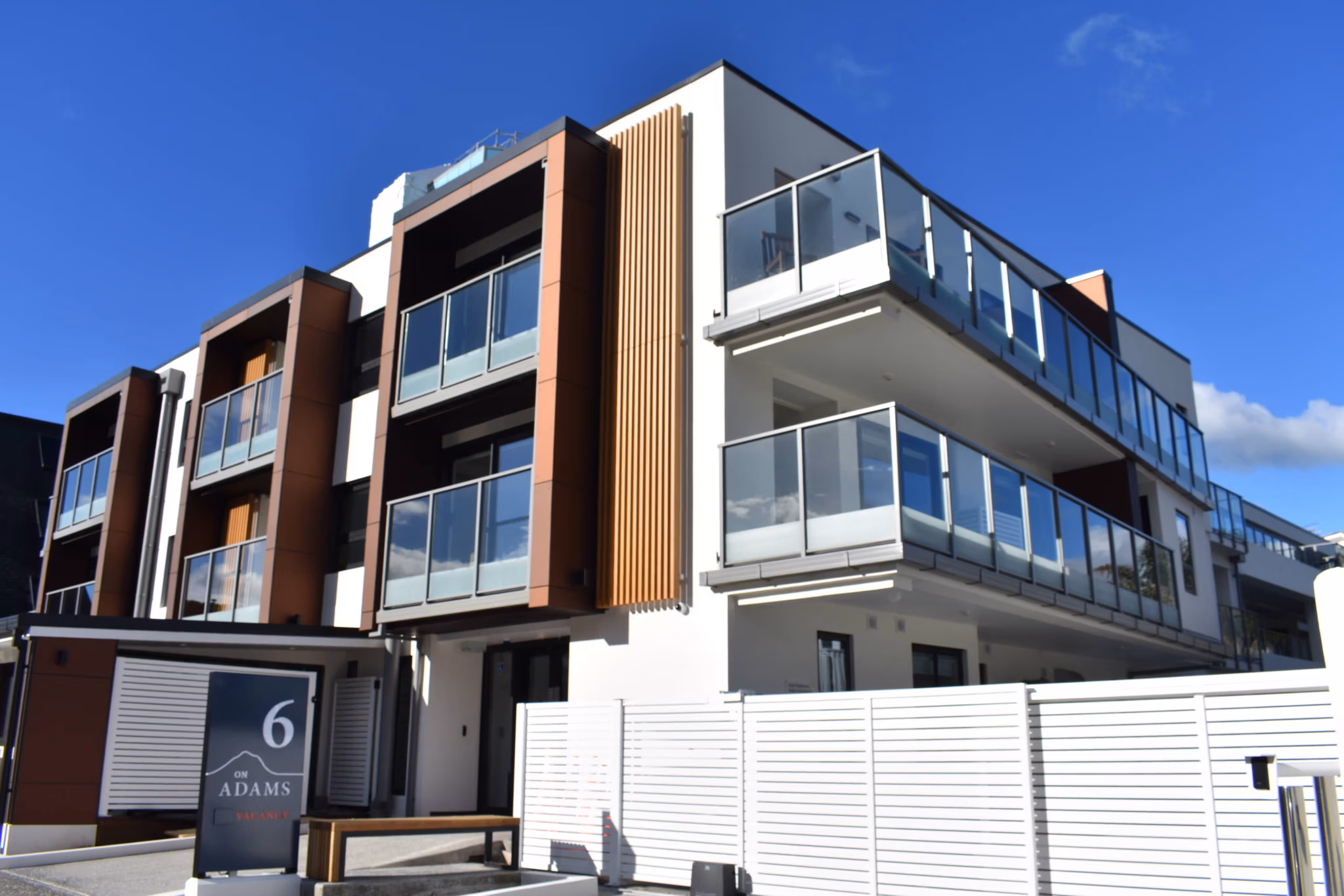 Modern interior room at 6 on Adams boutique accommodation Tauranga